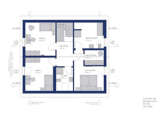 Obergeschoss V2, individuell nach Ihren Wünschen
