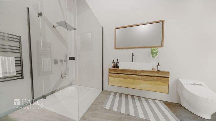 Visualisiertes Badezimmer