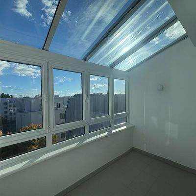 Verglaster Wintergarten