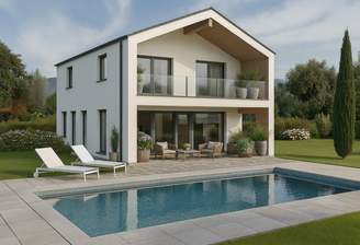 Hausansicht Satteldachvariante