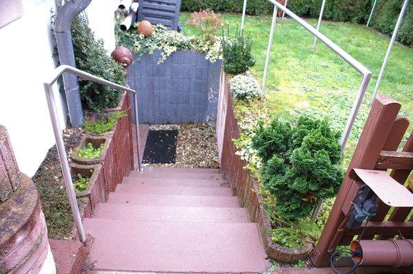 Treppe zur Garage