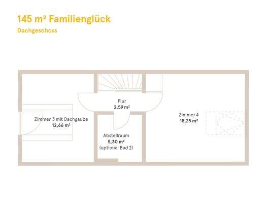 014_Grundriss Dachgeschoss 145 m_ Familienglück