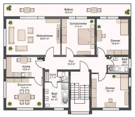 Grundriss Obergeschoss