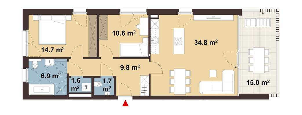 Am Emsbach II in Hohenems Grundriss Whg B03