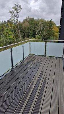 Balkonblick ins Grüne