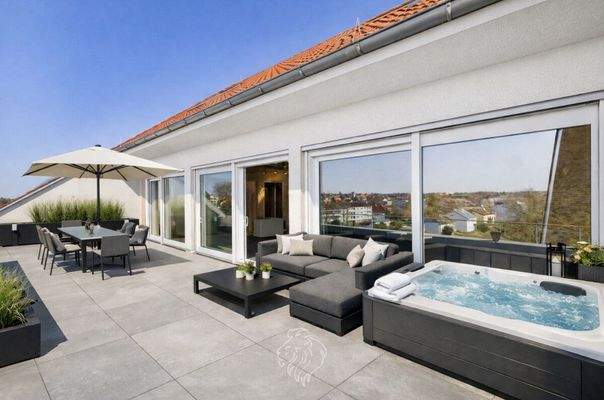 Dachterrasse visualisiert 