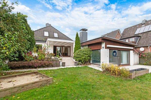 Rückansicht des Hauses