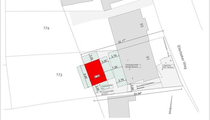 Lageplan mit Stellplätzen