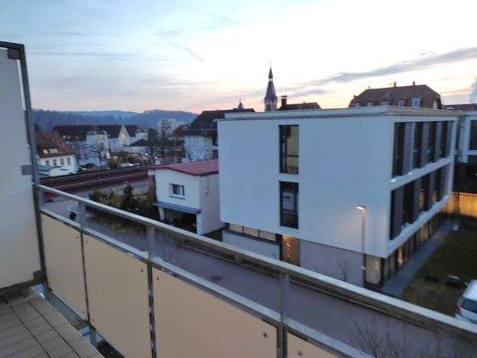 Blick vom Balkon nach Südwesten