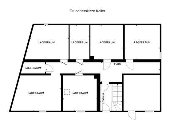 Grundrissskizze Keller unbemaßt