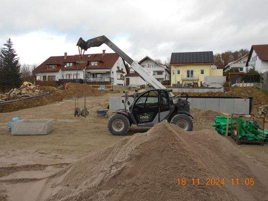Die Wasserschächte werden gesetzt