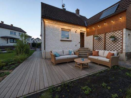 Hauseingang - Garten, Bohemian - (KI generiert)