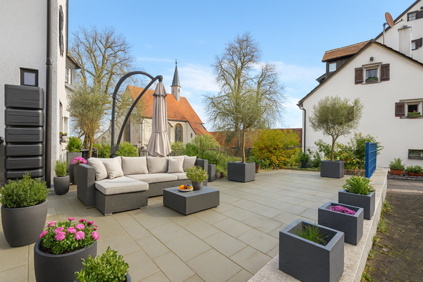 Terrasse, virtuelle Darstellung