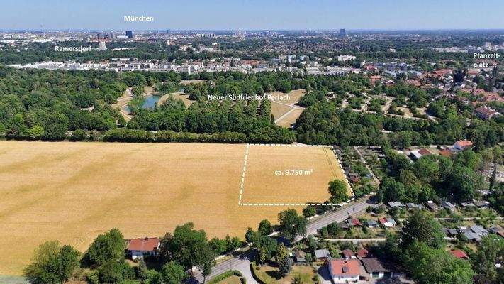 Luftansicht Blickrichtung München (Nord)