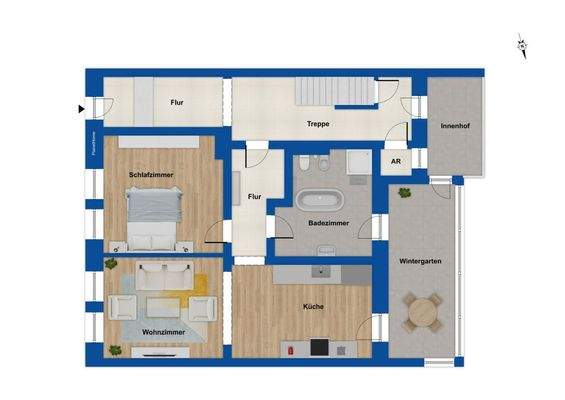 Grundriss Erdgeschosswohnung