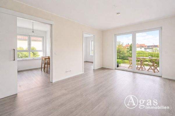 Blick aus dem Wohnzimmer