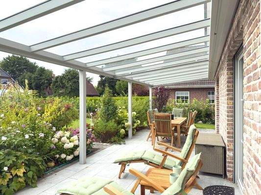 Blick auf die Terrasse