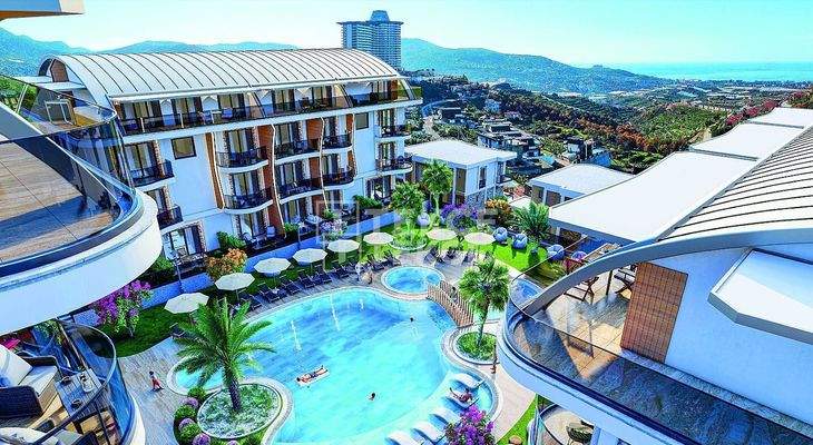Apartments with Panoramic City Views in Kargıcak Alanya