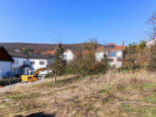 Grundstück Straßenblick