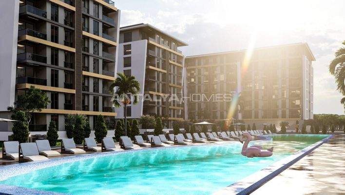 Brand New Apartments in a Complex with Pool in Antalya