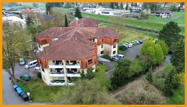 Blick zum Balkon