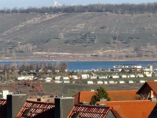 Ausblick über Mücheln bis zum Geiseltalsee