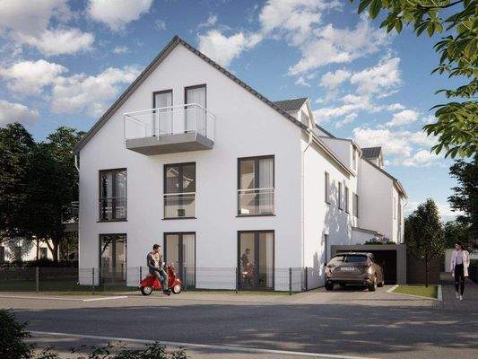 Visualisierung Schafweidstr_23 Weiß Ansicht Süd f