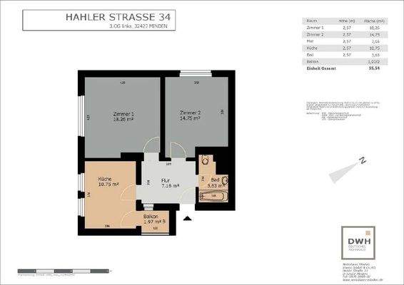 VE 43009 Hahler Str 34   3OG li