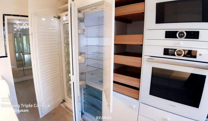 Küche Miele TK-Schrank u. Kühlschrank 