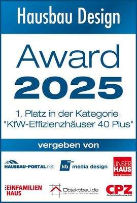  Erster Platz KfW-Effizienzhäuser 40 Plus
