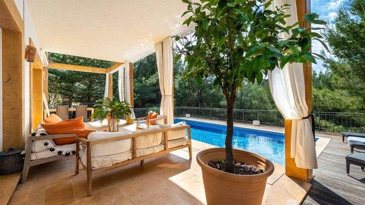 Costa de la Calma Mallorca Villa zum Verkauf Terrasse 92359