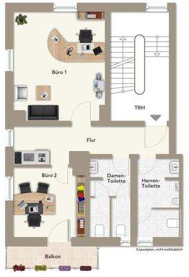 Grundriss der Gewerbeeinheit