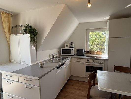 Küche im Dachgeschoss