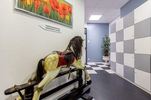 Abschließbare Bosen im Coworking Space München