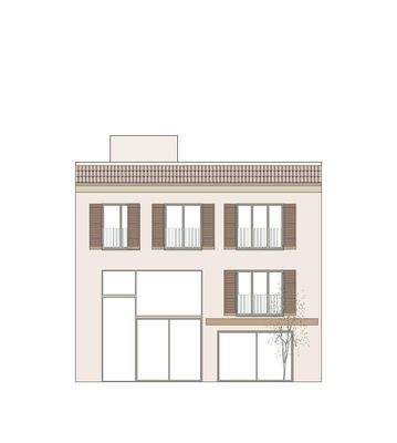 Fassade vom Pool aus