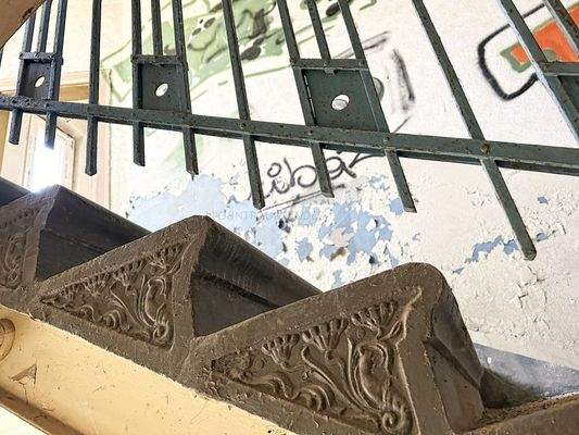 Detail Treppe und Geländer