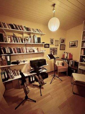 Hobbyraum unterhalb Wohnzimmer