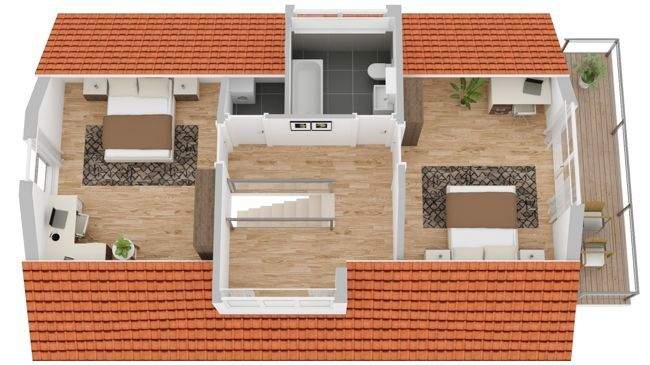 Grundriss DG Gästehaus