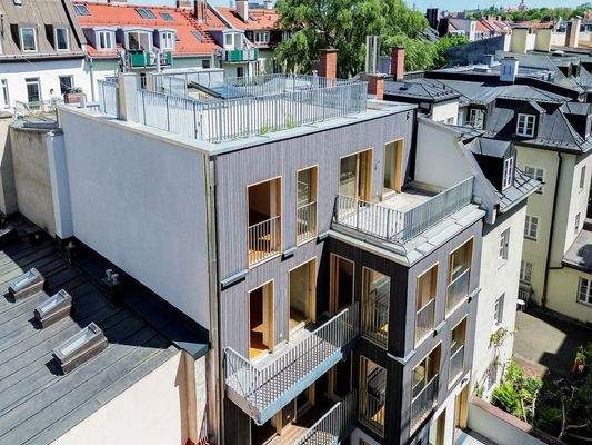 Ansicht l Neubau-Stadthaus