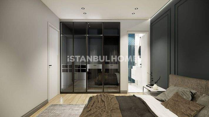 Modern Properties in a Complex with Pool in Istanbul Eyupsultan