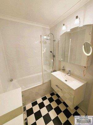 Blick in das Badezimmer