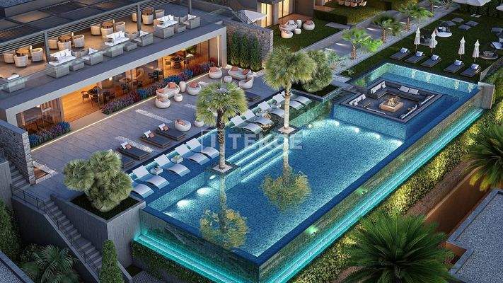 Apartments with Sea View in a Complex in Dörttepe Bodrum