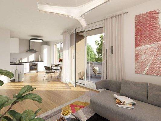 Innen - offener Küchenbereich