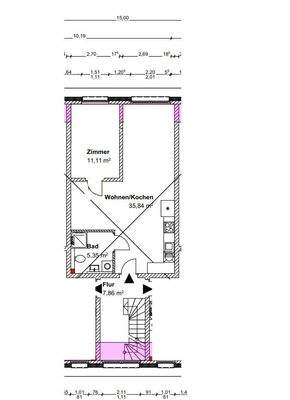 Obergeschoss mitte WHG 5