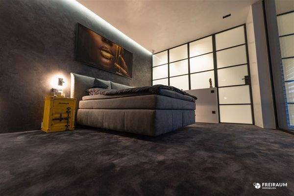 Hauptschlafzimmer im Industrial Design