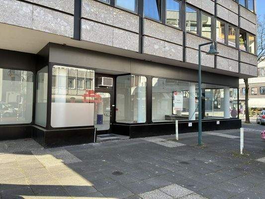 Seitliches Schaufenster