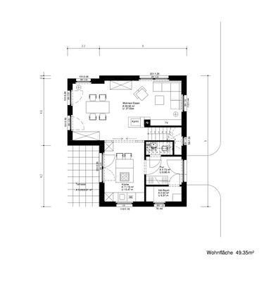 Grundriss Erdgeschoss (Planungsbeispiel)
