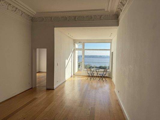 Wohnzimmer/ Elbblick