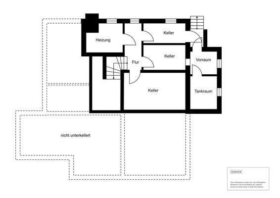 Kellergeschoss Hauptgebäude