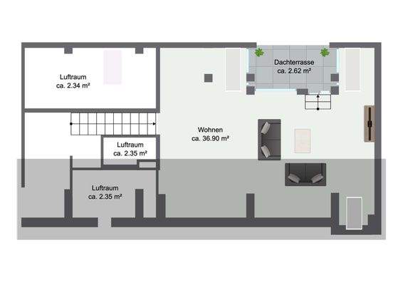 Grundriss obere Ebene